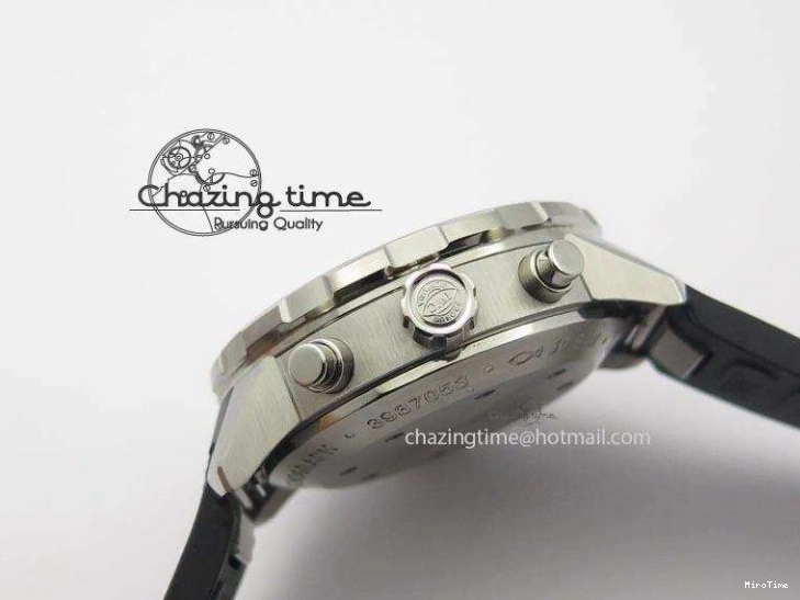 MIROTIME 0225 Aquatimer Chrono IW376803 V6F 1:1 Best Edition Black Dial On Rubber Strap A Stretchable 7280